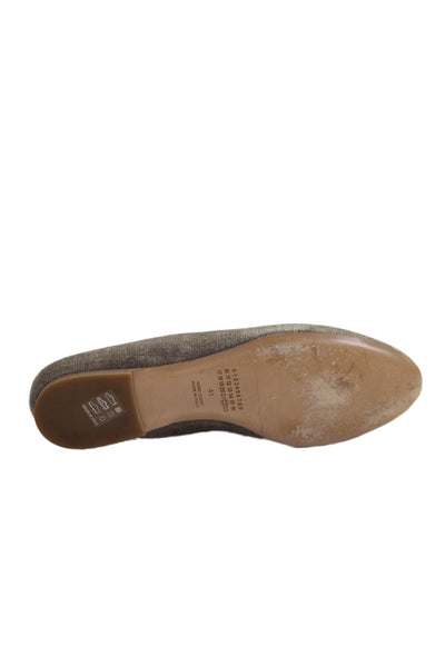 Maison Martin Margiela Womens Knit Ballet Flats Brown Size 11
