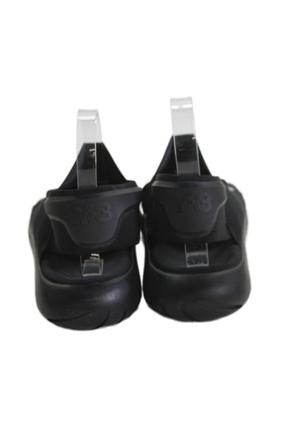 Adidas Unisex Leather Slip On Elastic Strap Slides Black Size 10