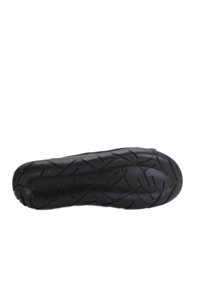 Adidas Unisex Leather Slip On Elastic Strap Slides Black Size 10