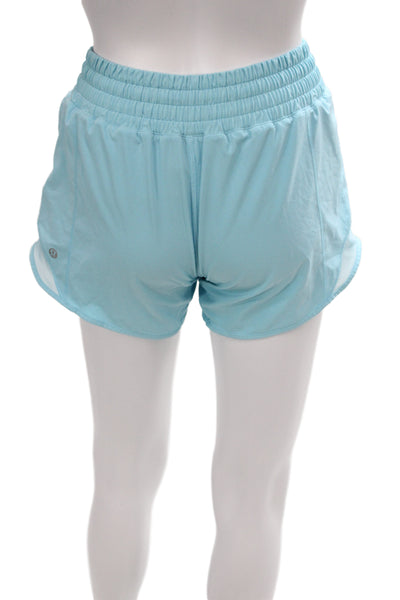 Lululemon Womens Athletic Shorts Blue Drawstring Polyester Size 2