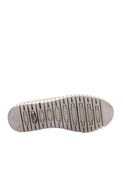 Ilse Jacobsen Womens Laser Cut Stitch Detail Printed Flats Shoes Brown Size 6