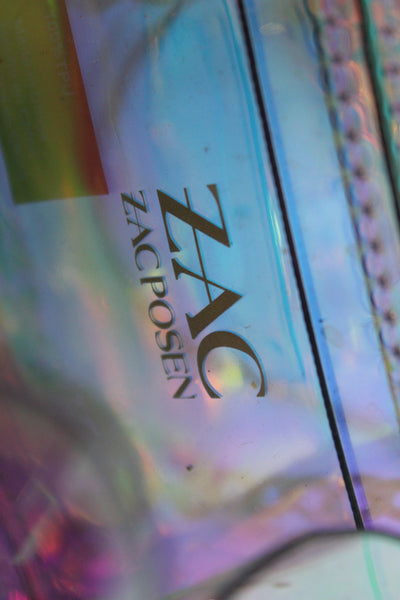 ZAC Zac Posen Womens Clear Iridescent Faux Pearl Mini Crossbody Handbag