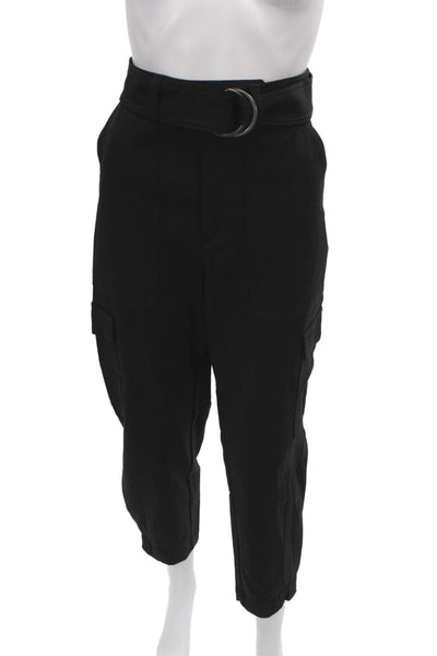 Banana Republic Womens Cargo Pants Black Buckle Size 8