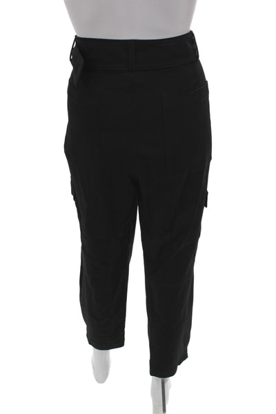 Banana Republic Womens Cargo Pants Black Buckle Size 8