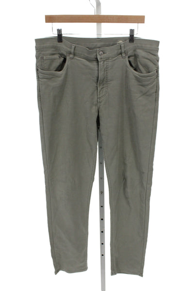 Faherty Men Chino Pants Green Cotton Button Solid Size 36