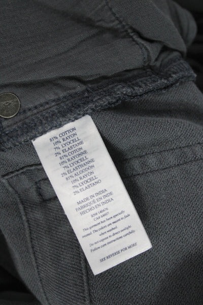 Faherty Mens Slim Fit Jeans Gray 81% Cotton Size 36
