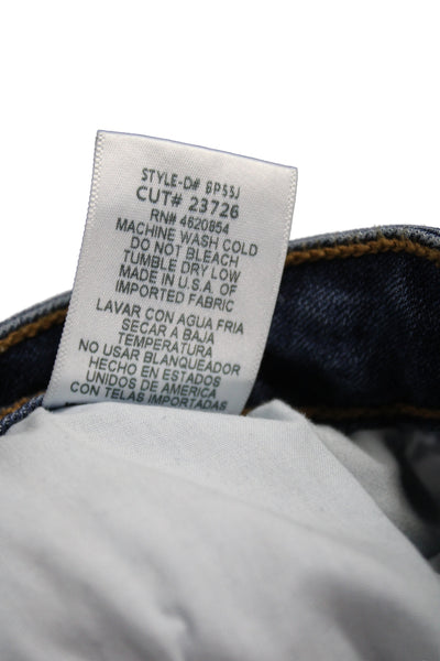 Just Black Womens Cropped Blue Mid Rise Jeans Size 27