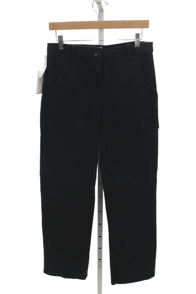 Wilfred Free Womens Black Cropped Pants 97% Cotton Size 8