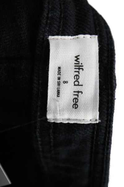 Wilfred Free Womens Black Cropped Pants 97% Cotton Size 8