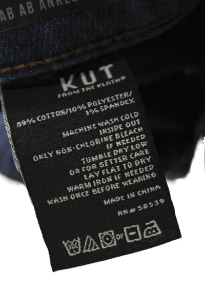 KUT from the Kloth Women Ankle Jeans Blue High Rise Inseam 28 Size 6