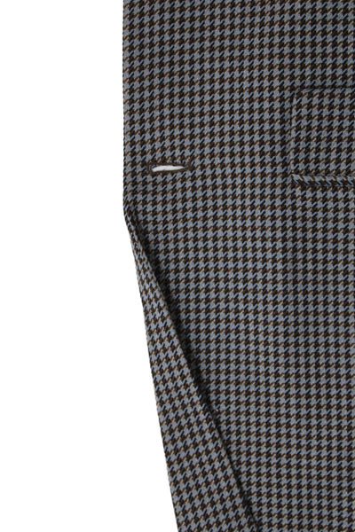 MNG Women Gray Plaid Basic Jacket Blazer Button Long Sleeve Polyester Size S