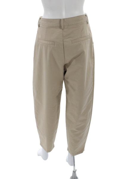 Zara Women Chino Pants Beige Button Closure Size XS