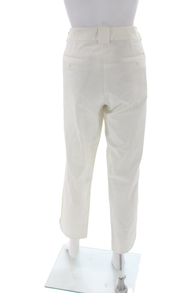 Vince Women Chino Pants White 98% Cotton Size 12