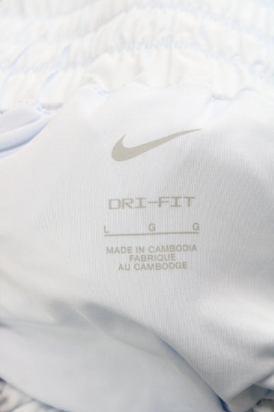 Nike Womens Athletic Dri-FIT Blue Shorts Size L