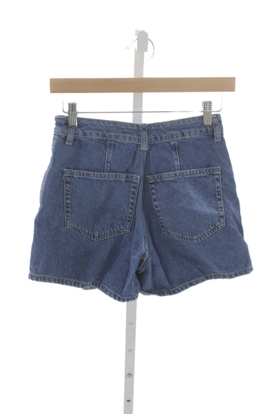 Zara Women Mini Denim Skort Blue Casual Size XS