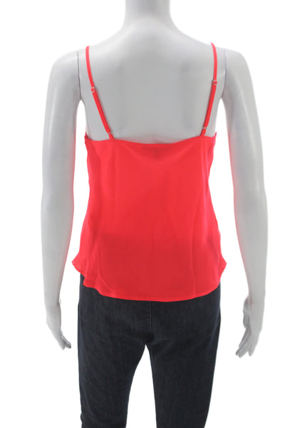Banana Republic Women Red Cowl Neck Camisole Sleeveless Solid Polyester Size XS