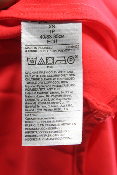 Banana Republic Women Red Cowl Neck Camisole Sleeveless Solid Polyester Size XS