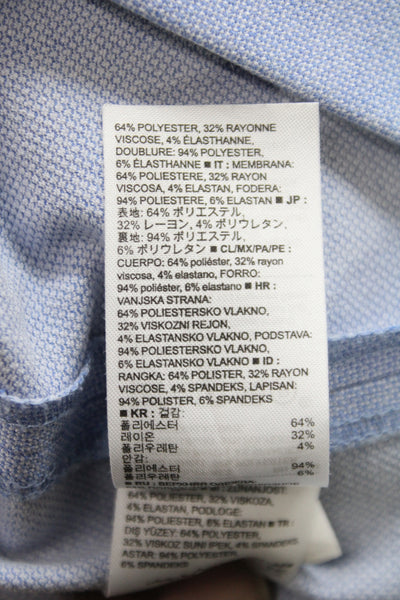 Banana Republic Women Sheath Dress Blue V-Neck Midi Size 0