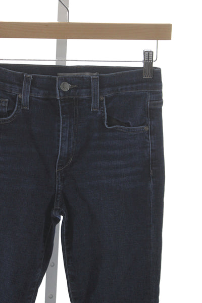 Joes Womens Blue Cotton Ankle Jeans Button Mid Rise Casual Size 25