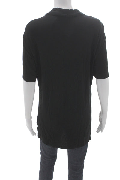 Armani Collezioni Mens Polo Shirt Black Short Sleeve Size M