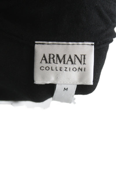 Armani Collezioni Mens Polo Shirt Black Short Sleeve Size M