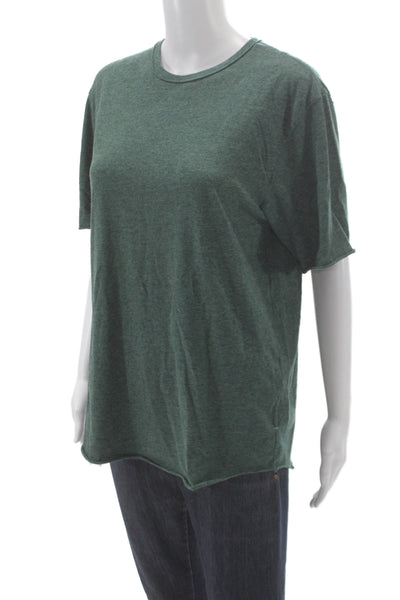 Rag & Bone Womens Basic Green Short Sleeve Crew Neck T-Shirt Size M