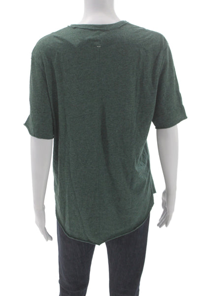 Rag & Bone Womens Basic Green Short Sleeve Crew Neck T-Shirt Size M