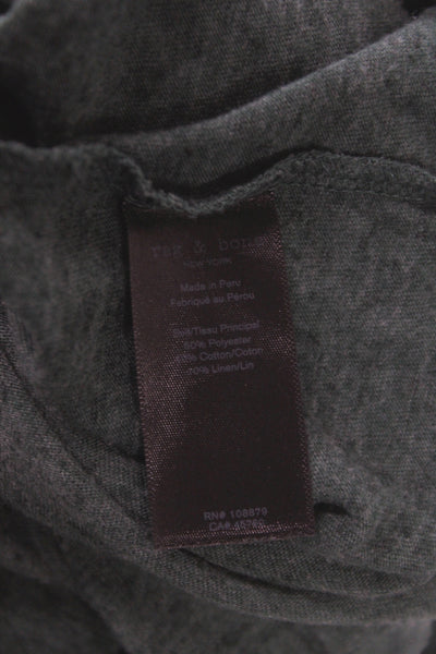 Rag & Bone Womens Basic Green Short Sleeve Crew Neck T-Shirt Size M