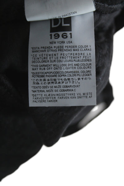 DL1961 Women Skinny Black Cotton Jeans Size 26