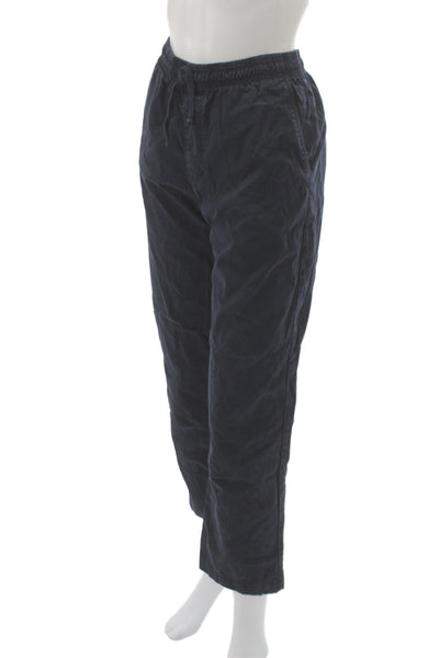 Save Khaki United Mens Blue Corduroy Jogger Pants Drawstring Size M