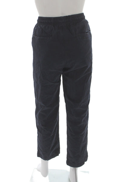 Save Khaki United Mens Blue Corduroy Jogger Pants Drawstring Size M
