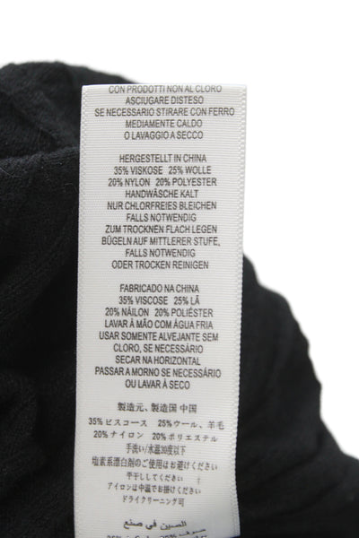 Joie Womens Pullover Crew Neck Black Long Sleeve Size 2XS