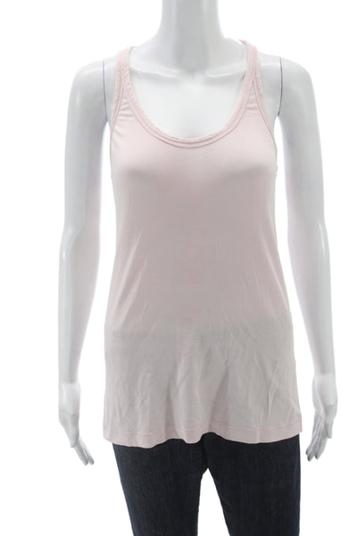 Lululemon Womens Pink Scoop Neck Basic Tank Cotton Athleisure Size 4