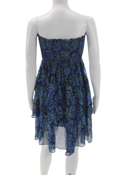 The Kooples Womens Silk Off Shoulder Floral Midi Dress Sleeveless Size 3
