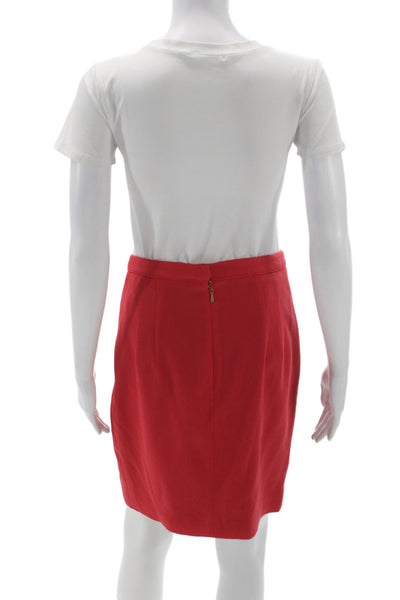 Leifsdottir Women Red Tulip Mini Skirt 60% Acetate Size 8