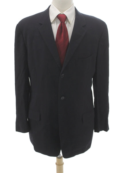 CK Calvin Klein Mens Black Wool Blazer Button Size 42