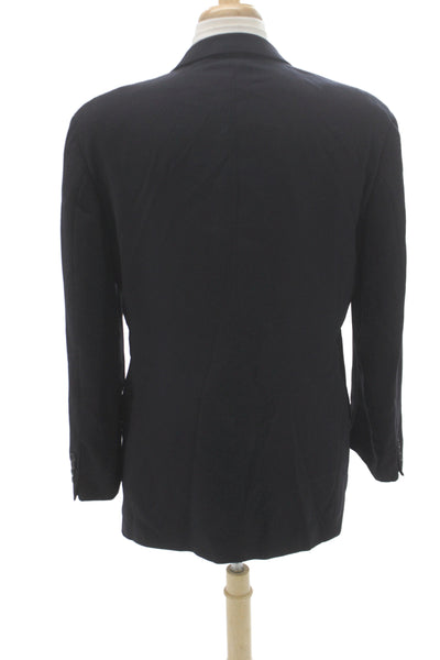 CK Calvin Klein Mens Black Wool Blazer Button Size 42