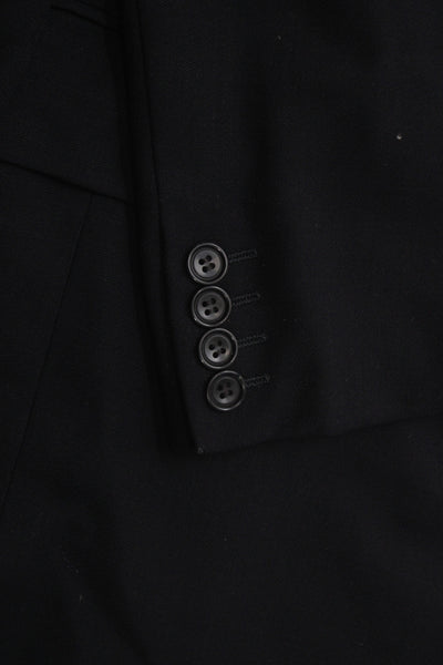 CK Calvin Klein Mens Black Wool Blazer Button Size 42