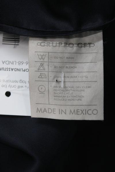 CK Calvin Klein Mens Black Wool Blazer Button Size 42