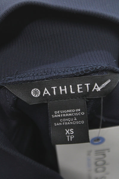 Athleta Womens Jogger Pants Blue Pull On Nylon Athleisure Size XS
