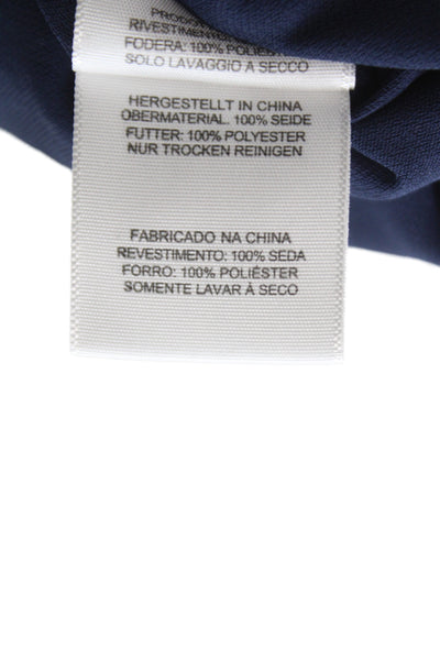 Joie Womens Blue Silk Halter Floral Mini Dress Sleeveless Pullover Size XS