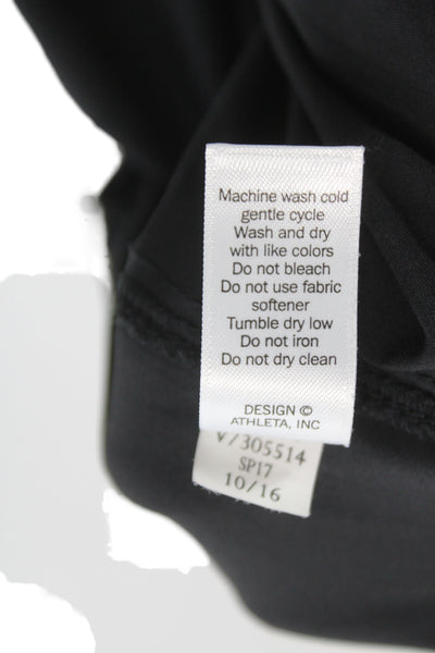 Athleta Women Athletic Black Skort Mini Drawstring Size 2