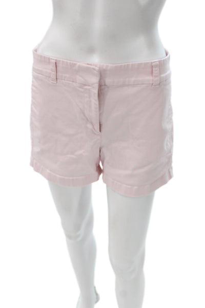 J Crew Women Chino Shorts Pink Button Size 4