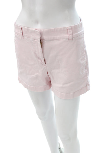 J Crew Women Chino Shorts Pink Button Size 4