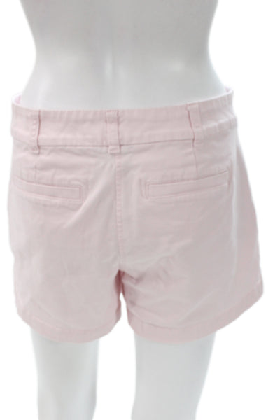 J Crew Women Chino Shorts Pink Button Size 4