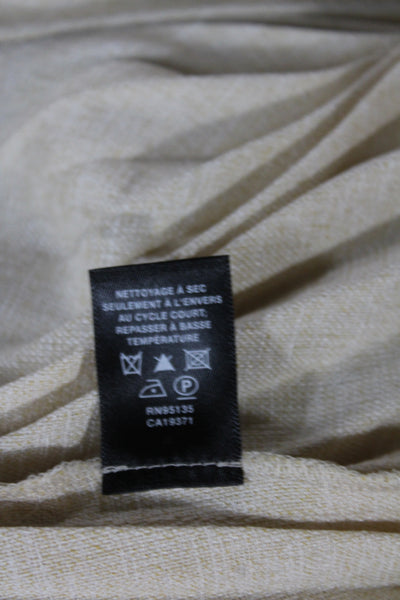 Lafayette 148 New York Womens Pleated Beige Skirt Size 14