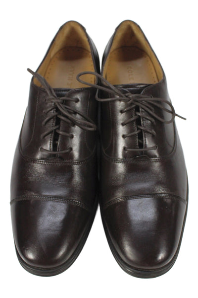 Cole Haan Womens Leather Lace Up Oxford Dress Shoes Brown Size 11