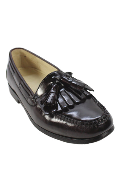 Cole Haan Mens Leather Slip On Dress Shoes Brown Size 9.5