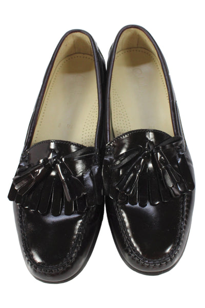 Cole Haan Mens Leather Slip On Dress Shoes Brown Size 9.5