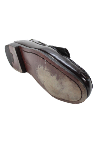 Cole Haan Mens Leather Slip On Dress Shoes Brown Size 9.5